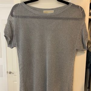 Michael Kors Silver Mesh Shirt